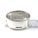 Plain Oval Serviette Ring Finished In 925 English Hallmarked Sterling Silver
