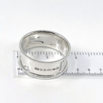 Plain Round Serviette Ring Finished In 925 English Hallmarked Sterling Silver