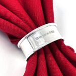 Plain Round Serviette Ring Finished In 925 English Hallmarked Sterling Silver