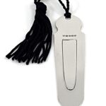 Plain Tongue Bookmark With Tassel Finished In 925 English Hallmarked Sterling Silver
