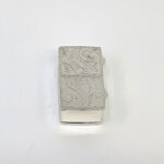 Rectangular Double Compartment Engraved Pill Box, finished in 925 English Hallmarked Sterling Silver 8 Rectangular Double Compartment Engraved Pill Box, finished in 925 English Hallmarked Sterling Silver