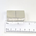 Rectangular Double Compartment Plain Pill Box, finished in 925 English Hallmarked Sterling Silver 2 Rectangular Double Compartment Plain Pill Box, finished in 925 English Hallmarked Sterling Silver