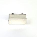 Rectangular Double Compartment Plain Pill Box, finished in 925 English Hallmarked Sterling Silver 4 Rectangular Double Compartment Plain Pill Box, finished in 925 English Hallmarked Sterling Silver