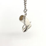 Riding Boot And Crop Keyring With Twist Link Fastening Finished In 925 English Hallmarked Sterling Silver