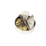 Round Four Compartment Plain Pill Box, finished in 925 English Hallmarked Sterling Silver 8 Round Four Compartment Plain Pill Box, finished in 925 English Hallmarked Sterling Silver