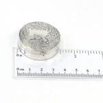 Round Cat Face Pill Box, finished in 925 English Hallmarked Sterling Silver 2 Round Cat Face Pill Box, finished in 925 English Hallmarked Sterling Silver