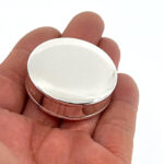 Round Sweetener Dispenser Pill Box, finished in 925 English Hallmarked Sterling Silver 3 Round Sweetener Dispenser Pill Box, finished in 925 English Hallmarked Sterling Silver