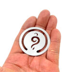 Round Treble Clef Bookmark finished in 925 English Hallmarked Sterling Silver