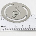 Round Treble Clef Bookmark finished in 925 English Hallmarked Sterling Silver