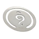 Round Treble Clef Bookmark finished in 925 English Hallmarked Sterling Silver