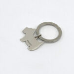 Scottie Dog Collar Tag Keyring With Engravable Canine Silhouette Finished In 925 English Hallmarked Sterling Silver 5 Scottie Dog Collar Tag Keyring With Engravable Canine Silhouette Finished In 925 English Hallmarked Sterling Silver