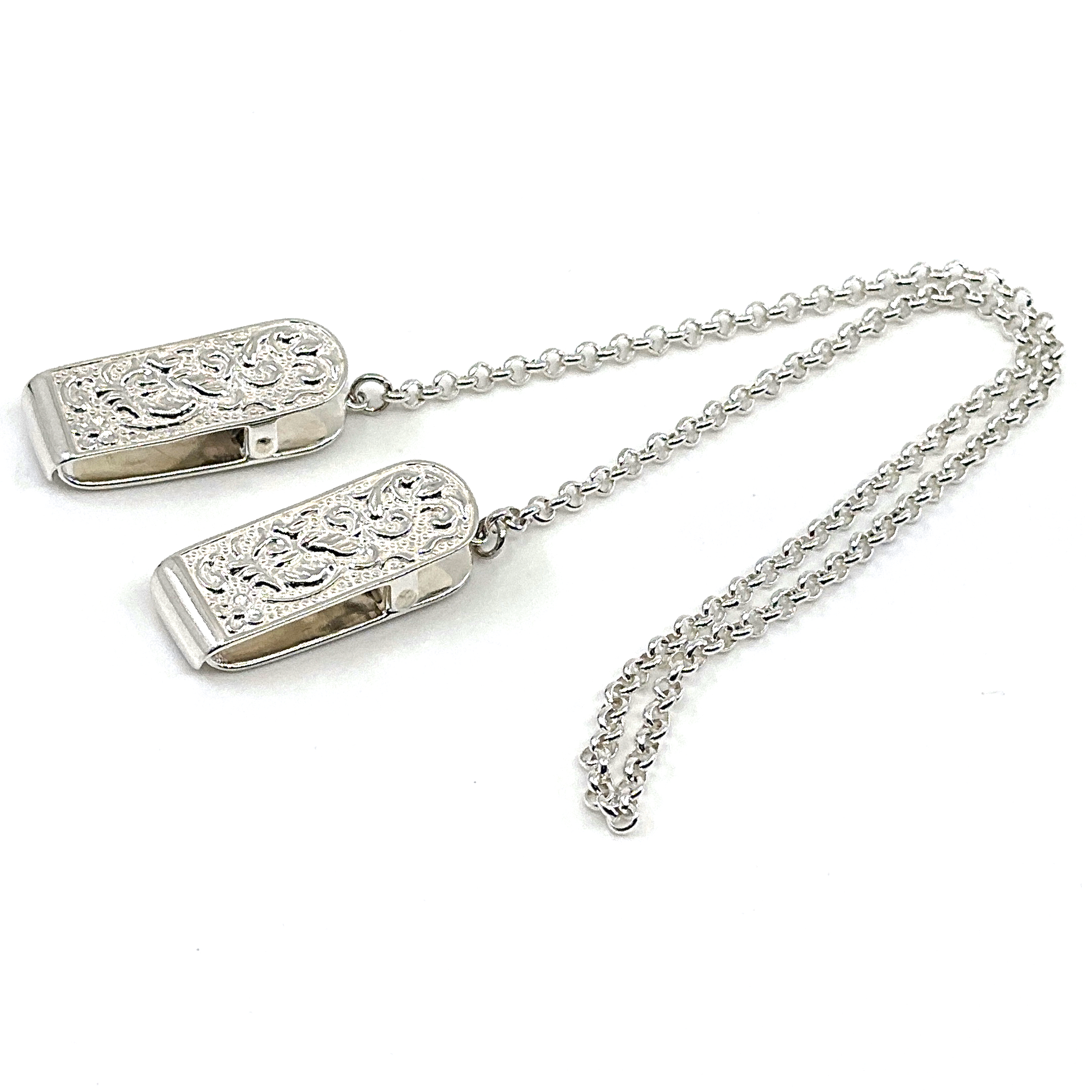 GT757 (6) Serviette Napkin Holder Victorian Style Finished In 925 English Hallmarked Sterling Silver