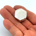 Small Engraved Hexagonal Pill Box, finished in 925 English Hallmarked Sterling Silver 3 Small Engraved Hexagonal Pill Box, finished in 925 English Hallmarked Sterling Silver