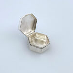 Small Engraved Hexagonal Pill Box, finished in 925 English Hallmarked Sterling Silver 7 Small Engraved Hexagonal Pill Box, finished in 925 English Hallmarked Sterling Silver