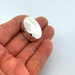 Small Plain Oval Pill Box, finished in 925 English Hallmarked Sterling Silver 3 Small Plain Oval Pill Box, finished in 925 English Hallmarked Sterling Silver