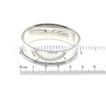 Plain Oval Serviette Ring Finished In 925 English Hallmarked Sterling Silver