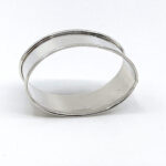 Plain Oval Serviette Ring Finished In 925 English Hallmarked Sterling Silver