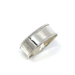 Plain Oval Serviette Ring Finished In 925 English Hallmarked Sterling Silver