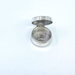 Small Plain Round Pill Box, finished in 925 English Hallmarked Sterling Silver 8 Small Plain Round Pill Box, finished in 925 English Hallmarked Sterling Silver