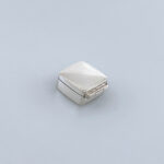 Small Plain Square Pill Box, finished in 925 English Hallmarked Sterling Silver 5 Small Plain Square Pill Box, finished in 925 English Hallmarked Sterling Silver