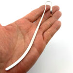 Spine Bookmark With Engravable Disc Finished In 925 English Hallmarked Sterling Silver