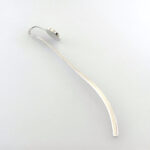 Spine Bookmark With Engravable Disc Finished In 925 English Hallmarked Sterling Silver
