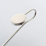 Spine Bookmark With Engravable Disc Finished In 925 English Hallmarked Sterling Silver