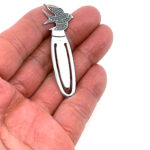 Swallow Bookmark With Marcasite Finished In 925 English Hallmarked Sterling Silver