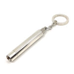 Torch Keyring With Push Button Light Finished In 925 English Hallmarked Sterling Silver