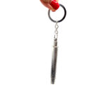 Torch Keyring With Push Button Light Finished In 925 English Hallmarked Sterling Silver