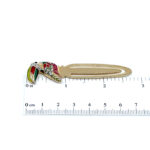 Toucan Bookmark Gold Plated Metal Alloy With Enamel And Sparkling Czech Crystals