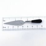 Trowel Bookmark With Black Onyx Handle Finished In 925 English Hallmarked Sterling Silver