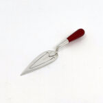 Trowel Bookmark Set With Red Carnelian Finished In 925 English Hallmarked Sterling Silver