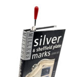 Trowel Bookmark Set With Red Carnelian Finished In 925 English Hallmarked Sterling Silver