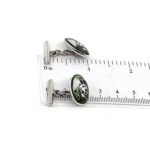 Two Dogs Chain Link Cufflinks Set With Hand Painted Enamel In 925 English Hallmarked Sterling Silver