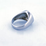 3 Leaf Clover Ring Set With Green Enamel Finished In 925 English Hallmarked Sterling Silver