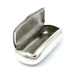 Engraved Victorian Style Pill Box and Snuffbox, finished in 925 English Hallmarked Sterling Silver