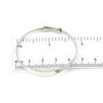 Baby Bangle Victorian Style Adjustable Engravable, finished in 925 English Hallmarked Sterling Silver 2 Baby Bangle Victorian Style Adjustable Engravable, finished in 925 English Hallmarked Sterling Silver