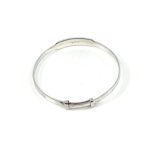Baby Bangle Victorian Style Adjustable Engravable, finished in 925 English Hallmarked Sterling Silver 4 Baby Bangle Victorian Style Adjustable Engravable, finished in 925 English Hallmarked Sterling Silver