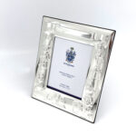 Baby Photo Frame With Teddy Bear And Train Motifs Finished In 925 English Hallmarked Sterling Silver 3 Baby Photo Frame With Teddy Bear And Train Motifs Finished In 925 English Hallmarked Sterling Silver