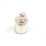 Baby Shoe Tooth Fairy Box With Pink Czech Crystal Finished In 925 English Hallmarked Sterling Silver 8 Baby Shoe Tooth Fairy Box With Pink Czech Crystal Finished In 925 English Hallmarked Sterling Silver