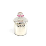 Baby Shoe Tooth Fairy Box With Pink Czech Crystal Finished In 925 English Hallmarked Sterling Silver 9 Baby Shoe Tooth Fairy Box With Pink Czech Crystal Finished In 925 English Hallmarked Sterling Silver