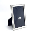 Beaded Photo Frame With Blue Velvet Back Finished In 925 English Hallmarked Sterling Silver 6 Beaded Photo Frame With Blue Velvet Back Finished In 925 English Hallmarked Sterling Silver
