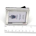 Beaded Photo Frame With Blue Velvet Back Finished In 925 English Hallmarked Sterling Silver 3 Beaded Photo Frame With Blue Velvet Back Finished In 925 English Hallmarked Sterling Silver