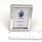 Beaded Photo Frame With Blue Velvet Back Finished In 925 English Hallmarked Sterling Silver 2 Beaded Photo Frame With Blue Velvet Back Finished In 925 English Hallmarked Sterling Silver
