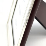 Beaded Photo Frame With Mahogany Wooden Back Finished In 925 English Hallmarked Sterling Silver 11 Beaded Photo Frame With Mahogany Wooden Back Finished In 925 English Hallmarked Sterling Silver