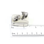 Bull and Bear on Rectangular Pill Box, finished in 925 English Hallmarked Sterling Silver 2 Bull and Bear on Rectangular Pill Box, finished in 925 English Hallmarked Sterling Silver