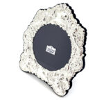 Classic Circular Photo Frame Victorian Style With Blue Velvet Back Finished In 925 English Hallmarked Sterling Silver 2 Classic Circular Photo Frame Victorian Style With Blue Velvet Back Finished In 925 English Hallmarked Sterling Silver