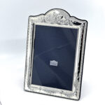 Classic Photo Frame Victorian Style With Blue Velvet Back Finished In 925 English Hallmarked Sterling Silver 2 Classic Photo Frame Victorian Style With Blue Velvet Back Finished In 925 English Hallmarked Sterling Silver