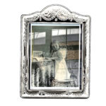 Classic Photo Frame Victorian Style With Blue Velvet Back Finished In 925 English Hallmarked Sterling Silver 2 Classic Photo Frame Victorian Style With Blue Velvet Back Finished In 925 English Hallmarked Sterling Silver